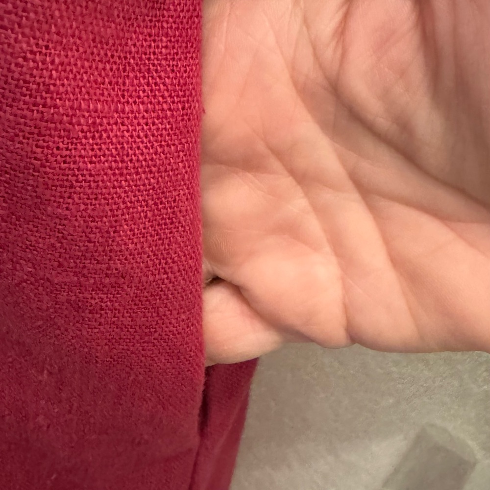 RARE The Pockets Project Bonbon Linen Dress Peony Classic Minimalist Style Large - Picture 8 of 8